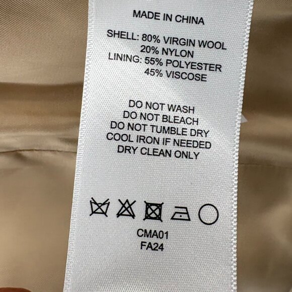 Quince Italian Wool Cocoon Coat in Heather Macadamia Size Small - Picture 7 of 16